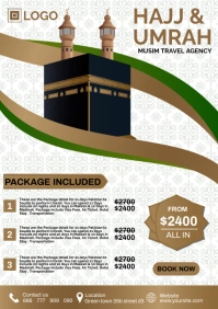 Hajj flyer A5 template
