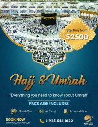 Hajj Umrah Travel Agency Flyer Design Template Postermywall