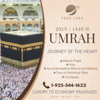 Hajj/Umrah Travel Package Online Advert Instagram Post template