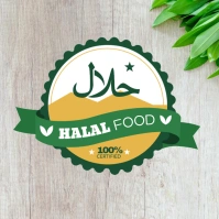 Halal Food Logo template