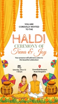 Haldi Ceremony Instagram Story template