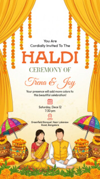 Haldi Ceremony Template | PosterMyWall