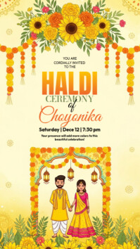 Haldi Ceremony Template | PosterMyWall