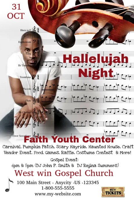 Hallelujah Night Template Postermywall