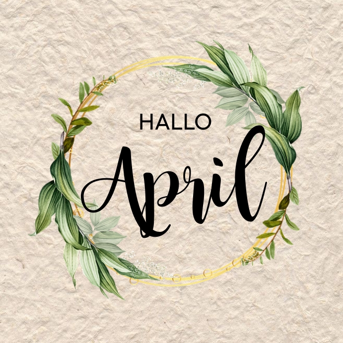 HALLO april Template | PosterMyWall
