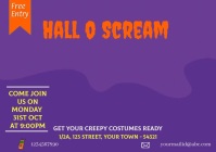 Hallow Sign Template hallow scream 3 Template | PosterMyWall