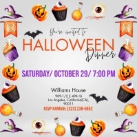Halloween, Dinner Instagram Post template