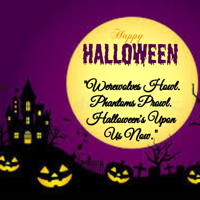 halloween wishes, happy halloween quote instagram template PosterMyWall