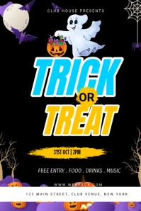 Halloween, trick or treat Ihluzo le-Tumblr template