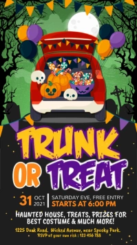 Black & Green Halloween Instagram Story template