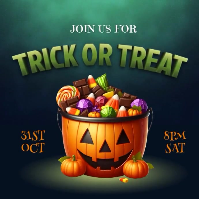 Halloween, Halloween party Wpis na Instagrama template