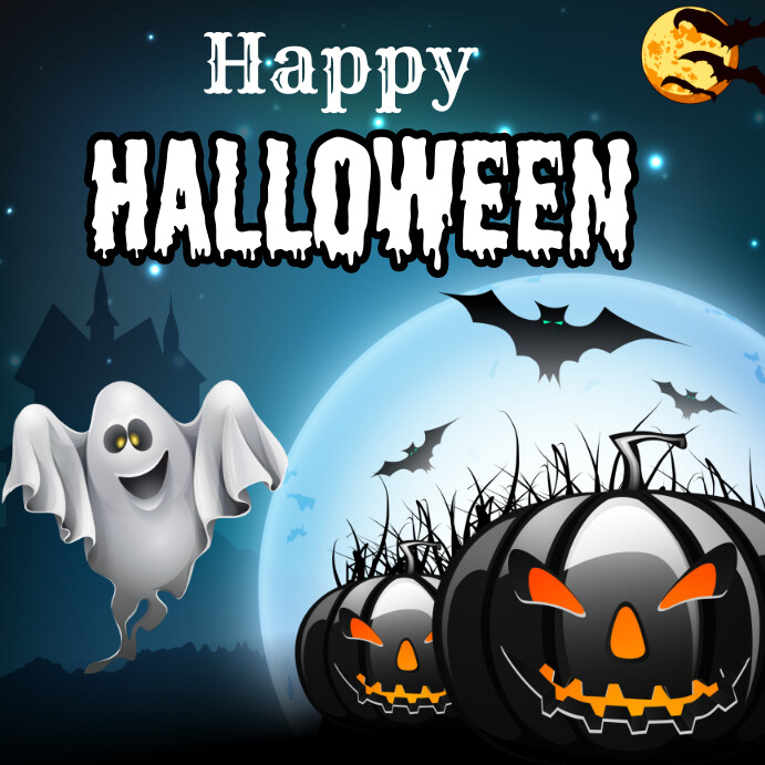 halloween, happy halloween Instagram Post template