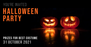 Sort Halloween Party Facebook Event Cover Template