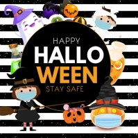 Halloween ,Happy Halloween Square (1:1) template
