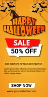 halloween 50% off sale 4X6 template