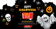 Halloween 50% off sale Facebook Event Cover template