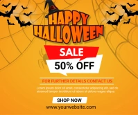 halloween 50% off sale Large rectangle Persegi Panjang Besar template