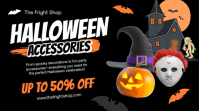 Negro Halloween Accessories Sale งานแสดงผลงานแบบดิจิทัล Template - Page 1