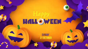 Jingga Halloween Facebook Cover Video Template
