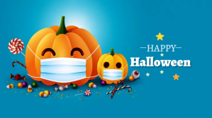 Blå Halloween Celebration Post sa Twitter Template