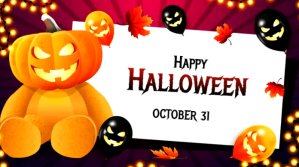 Hvid Halloween Publicação do Twitter Template