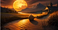 Halloween ambiance , cozy Halloween ambiance Facebook Shared Image template