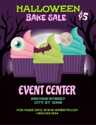 Halloween Bake Sale Flyer (US-Letter) template