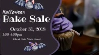 Halloween Bake Sale Facebook Cover Video template