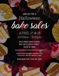 Halloween Bake Sale Flyer Video template