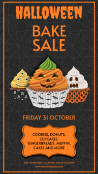 Negro Halloween Bake Sale Instagram Story Template