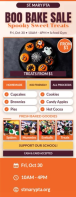Blanco Halloween Bake Sale Полстраницы формата Letter Template