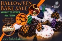 Halloween Bake Sale Video Template Poster