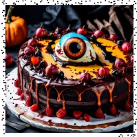 Halloween Baking template Квадрат (1 : 1)