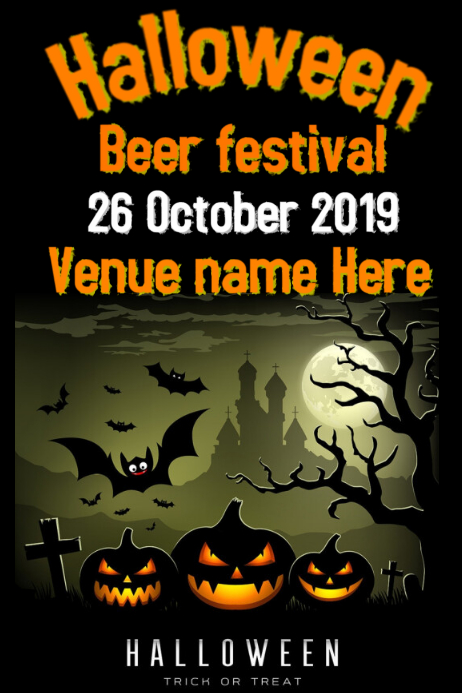 Halloween Bar flyer Template | PosterMyWall