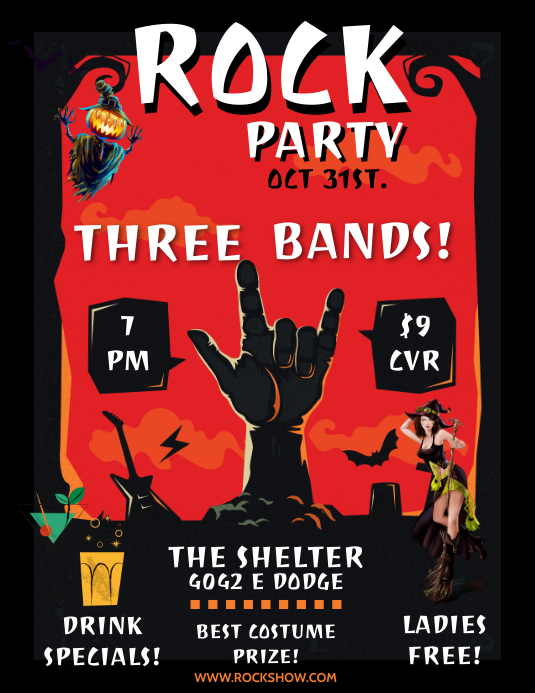 HALLOWEEN BAR FLYER Template | PosterMyWall
