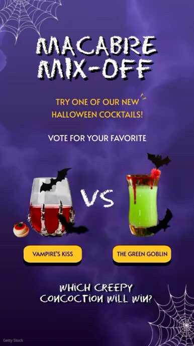 Halloween Bar Instagram Reel template