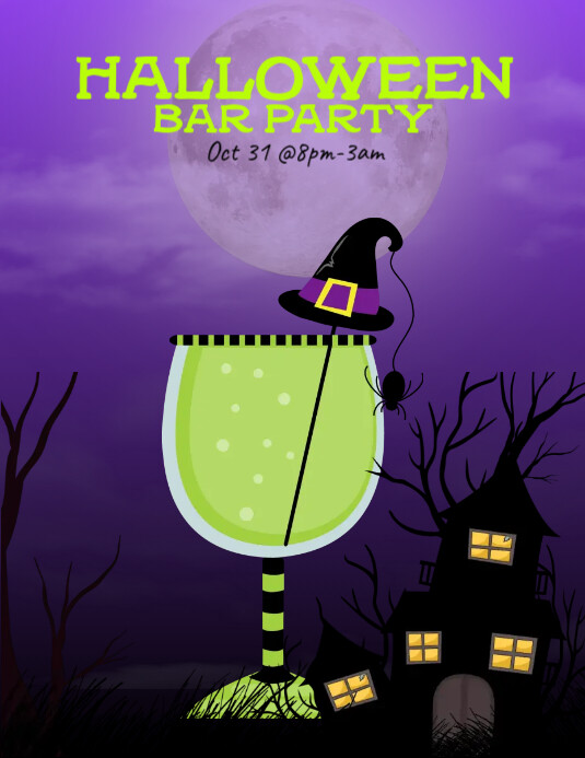 Halloween Bar Party Template | PosterMyWall