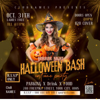Halloween Bash Message Instagram template