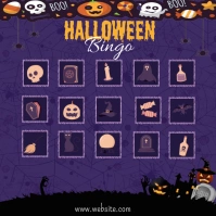 halloween bingo,halloween bingo challenge Publicación de Instagram template