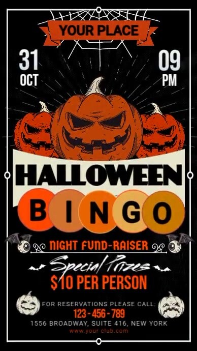 Halloween Bingo Instagram Story template