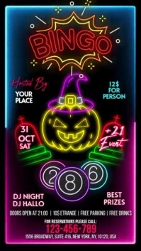 Halloween Bingo Reel Instagram template