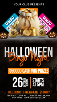 Halloween Bingo Night WhatsApp Status template