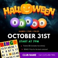 Halloween Bingo Square Video template