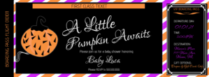 Sort Baby Shower Invitation Portada de Facebook Template
