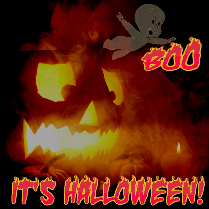 HALLOWEEN BOO Instagram-Beitrag template