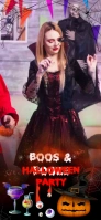 halloween boos and booze filter Filtro geográfico de Snapchat template