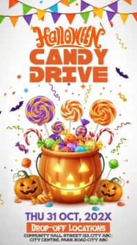 Halloween Candy Drive Historia de Instagram template