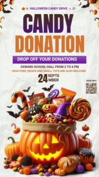 Halloween Candy Drive Instagram Story template
