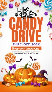 Halloween Candy Drive Instagram Story template