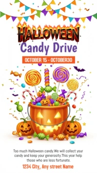 Halloween Candy Drive Instagram Story template